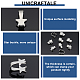 UNICRAFTALE 50pcs Stainless Steel Snap on Bails Pinch Bails with Star Shape 15x11mm Snap on Bails Pendant Connectors for Jewlery Making STAS-UN0040-23-4