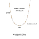 Collar de cuentas redondas de acero inoxidable y perlas de imitación para mujer SZ6704-5