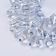Hilos de perlas puntiagudas de vidrio electrochapado GLAA-F080-PL03-3