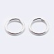 925 Sterling Silver Open Jump Rings STER-F036-02S-0.7x5mm-2