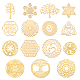 OLYCRAFT 15pcs Energy Rune Stickers Geometry Orgone Pyramid Sticker Self Adhesive Golden Brass Stickers Energy Tower Material for Scrapbooks DIY Resin Crafts Phone & Water Bottle Decoration DIY-OC0002-51-1