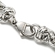 304 Stainless Steel Rope Chain Bracelet BJEW-C042-07P-3