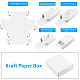 BENECREAT 20 Pack Kraft Paper Drawer Box 12.8x11x4.3cm White Soap Jewelry Candy Boxes Small Gift Boxes for Gift Wrapping CON-BC0005-97B-3