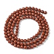 Chapelets de perles en jaspe rouge naturel G-F748-H01-02-3