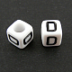 Brief Acryl europäischen Perlen OPDL-R050-10mm-D-1