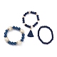 Conjuntos de pulseras elásticas de varias capas&nbsp;BJEW-H533-01B-3