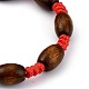 Adjustable Korean Waxed Polyester Cord Kid Braided Beads Bracelets BJEW-JB05437-3