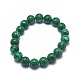 Synthetic Malachite(Dyed) Bead Stretch Bracelets BJEW-K212-B-031-2