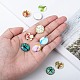Tree of Life Printed Half Round/Dome Glass Cabochons GGLA-A002-16mm-GG-5