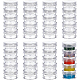 BENECREAT 5G/5ML Stackable Round Plastic Containers 8 Column(5 Layer/Column) Bead Storage Jars for Beads CON-BC0005-02-1