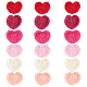 FINGERINSPIRE 18 Pcs Love Heart Crochet Appliques Heart Shaped Cotton Crochet Patches Assorted Colors Heart Handmade Cloth Patch Ornament Accessories for Clothing Repair DIY Sewing Craft Decoration AJEW-FG0002-47-1
