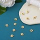 12Pcs 430 Stainless Steel Small Flower Connector Charms & Pendants JX240B-4
