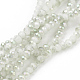 1 Strand Electroplate Imitation Jade Glass Beads Strands X-EGLA-J025-H02-1