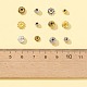 525 個 12 スタイル真鍮 & 合金スペーサービーズ  ロンデル＆フラワー＆バイコーン  ミックスカラー  4~6.5x3~6.5mm  穴：1~2.2mm DIY-FS0003-36-5