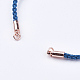 Braided Cotton Cord Bracelet Making MAK-I006-25RG-2