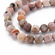 Chapelets de perles en opale rose naturelle G-R446-8mm-38-3