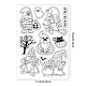 GLOBLELAND Halloween Gnome Witch Clear Stamps Pumpkin Ghost Cat Silicone Clear Stamp Seals for Cards Making DIY Scrapbooking Photo Journal Album Decoration DIY-WH0167-56-920-6