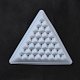 ピラミッドパズルシリコーン型  レジン型  UVレジン＆エポキシ樹脂のジュエリー作り用  ホワイト  183~205x183~205x22~32mm  内径：28~195x28~173mm  2個/セット DIY-F110-01-9