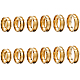 Sunnyclue 12pcs 6 tamaño 304 ajustes de anillo de dedo ranurado de acero inoxidable RJEW-SC0001-02-1