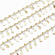 Chaînes de perles de verre faites à la main de 3.28 pied X-CHC-E020-01L-1