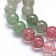 Chapelets de perles aux fraises en quartz naturel G-K224-09-8mm-3