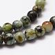 Brins de perles turquoises africaines naturelles (jaspe) G-D840-90-6mm-3
