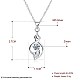 Модные 925 ожерелья стерлингового серебра NJEW-BB22372-7