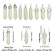 CHGCRAFT 9Pcs 9 Styles Synthetic Luminous Stone Double Terminal Pointed Pendants G-CA0001-72-2
