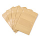 再封可能なクラフト紙袋  再封可能なバッグ  小さなクラフト紙ドイパック  窓付き  ナバホホワイト  15.2x1.1cm X-OPP-S004-01C-1
