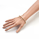 Brass Beads Stretch Charm Bracelets BJEW-JB03863-7
