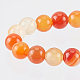 OLYCRAFT 62Pcs Natural Red Agate Beads Strands 6mm Grade A Natural Stone Beads Crystal Energy Stone Round Orange Red Beads for Jewelry Making DIY G-OC0001-92A-4