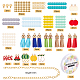 Sunnyclue 279pieces kits de pulseras temáticas de frutas diy DIY-SC0015-44-2