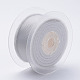 ポリエステルの擦り切れたグログランリボン  印刷  フリンジタッセル付き  ホワイトスモーク  5/8インチ（16mm）  約50ヤード/ロール（45.72メートル/ロール） ORIB-N0002-16mm-07-3