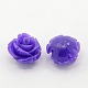 Synthetic Coral 3D Flower Rose Beads CORA-A006-6mm-027-1