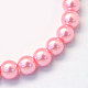 Baking Painted Pearlized Glass Pearl Round Bead Strands HY-Q003-4mm-53-2