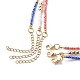 3Pcs 3 Style Glass Seed Imitation Pearl Beaded Necklaces Set NJEW-JN04013-7