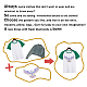 ガラスホットフィックスラインストーン  アップリケの鉄  マスクと衣装のアクセサリー  洋服用  バッグ  パンツ  イーグル模様  297x210mm DIY-WH0303-084-5
