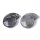 天然石ラブラドライトビーズ  穴なし/ドリルなし  らせん状のシェル形状  32.5x28x8mm G-R464-008A-3