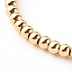 Round Brass Stretch Beaded Bracelets BJEW-JB06231-01-6