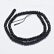 Brins de perles d'onyx noir naturel G-K246-25A-2