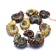 Natural Ammonite/Conch Fossil Graduated Beads Strands G-O179-K01-3