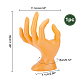 PH PandaHall Orange Hand Jewelry Holder RDIS-WH0009-013C-2