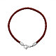 Braided Leather Cord Bracelet Makings MAK-M020-09-F-1