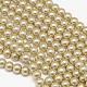 Abalorios de vidrio teñido de perla redondos X-HY-A002-10mm-RB114-1