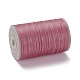 ラウンドワックスポリエステル糸ストリング  マイクロマクラメコード  ツイストコード  革縫い用  フラミンゴ  0.3~0.4mm  約174.98ヤード（160m）/ロール YC-D004-02A-008-2