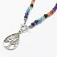 Tibetan Style Alloy Pendant Necklaces NJEW-F170-A05-2