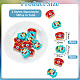 GOMAKERER 16Pcs 2 Style Television/Telephone Food Grade Silicone Beads SIL-GO0001-16-2
