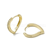 Серьги-капли из прозрачного кубического циркония EJEW-F294-13G