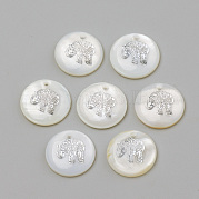 Подвески из пресноводных оболочек SHEL-Q010-012P