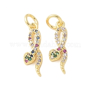 Латунные микро проложить кубического циркония подвески KK-U056-52G